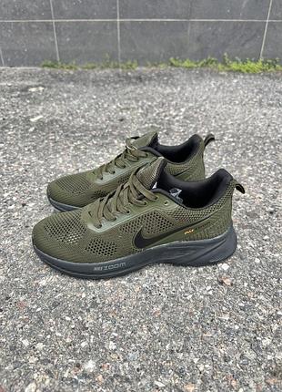 Кроссовки nike текстильные хаки