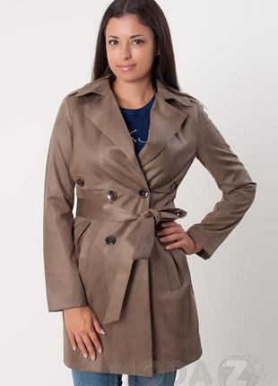 Плащ zara j11/86a*70 женск. коричневый 38 (46 716)
