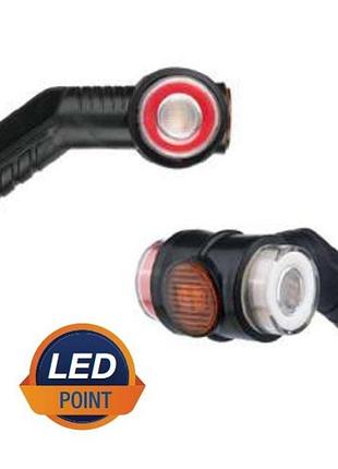 Ліхтар габарит ріжок + поворот !!! діод led 24 в правий трьохстороній