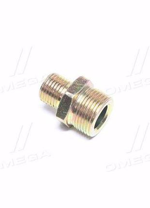 Перехідник двухсторонній метал m22x1.5mm різьба зовнішня m16x1.5mm різьба зовнішня