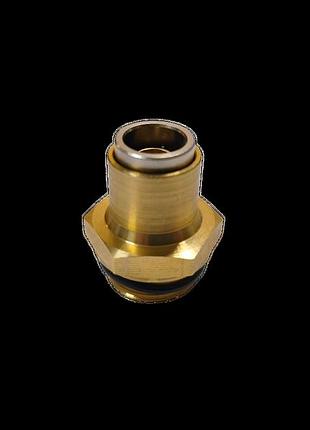 Фітінг прямий латунь d6mm аварійне метал m16x1.5mm різьба зовнішня