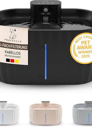 ✔️автоматичний фонтан-напувалка для котів та собак pretty paw aquasense pro 3.0 l сток