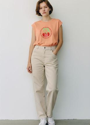 Футболка vero moda 10329529*26 женск. оранжевый m (195 167)