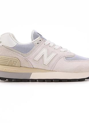 Женские бежевые кроссовки new balance 574 legacy grey beige х нью беланс 36