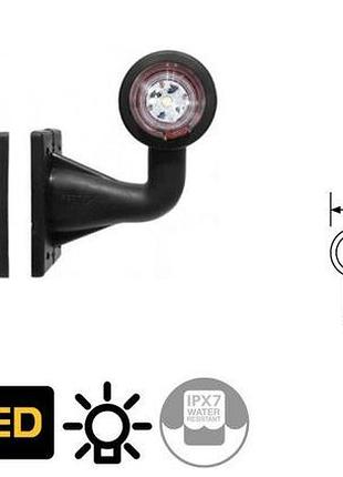 Ліхтар габарит ріжок г-подібний лівий короткий led 24v
