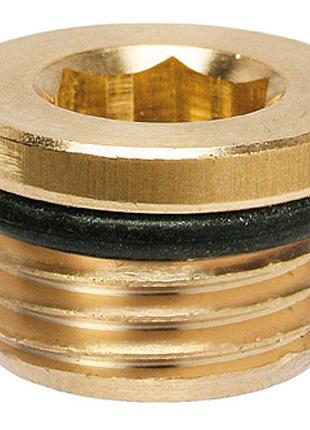 Фітінг заглушка під шестигранник латунь m12x1.5mm різьба зовнішня