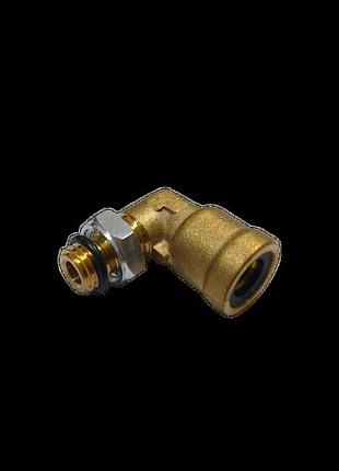 Фітінг кутовий латунь d6mm аварійне m12x1.5mm різьба зовнішня