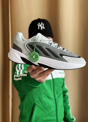 Серые мужские кроссовки adidas ozelia white grey black х озелия 41