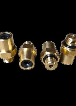Фітінг прямий латунь d6mm аварійне m10x1mm різьба зовнішня