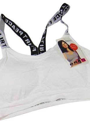 Топ с чашками one size белый biweier 17