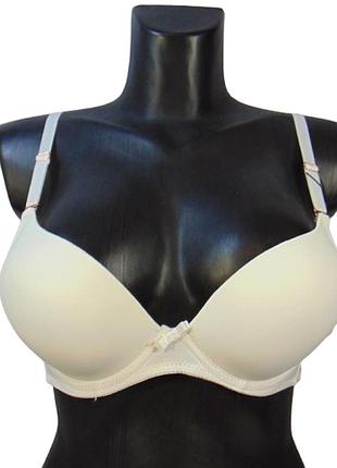 Гладкий бюстгальтер push up 85в білий lulola 31875