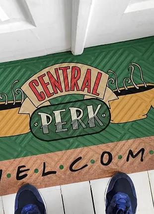 Килимок придверний central perk friends 45x75 см новий