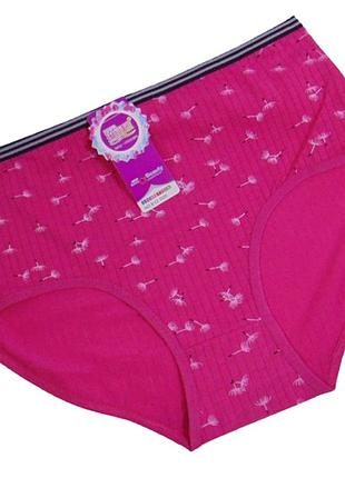 Женские трусы хлопок linliya one size розовые (50-54)