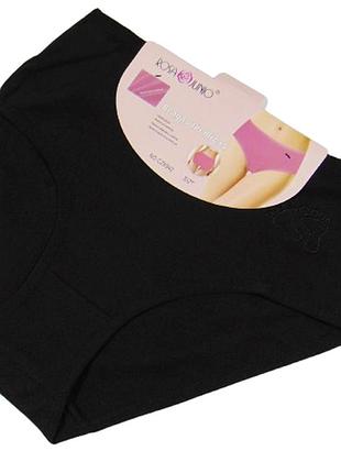 Женские термо трусики 4xl черные rosa junio cz6942