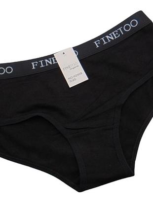 Трусики с широкой резинкой l черные finetoo 2408