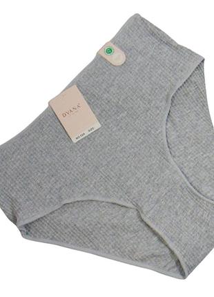 Високі трусики сліпи в рубчик dyana 4xl сірі 542