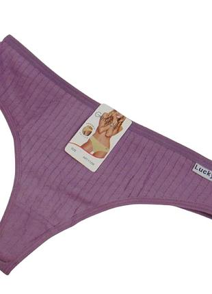 Стринги хлопок gerrikol 1206 xl фиолетовые
