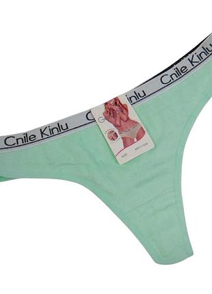 Трусики cтринги хлопок gerrikoll xl зеленые 3234