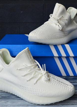 Adidas yeezy boost 350 v2 white — чоловічі кросівки (43 / 27,5 см)
