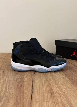 Мужские кроссовки jordan 11 retro black джордан ретро блек