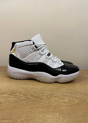 Мужские кросовки air jordan 11 retro black white gratitude 45