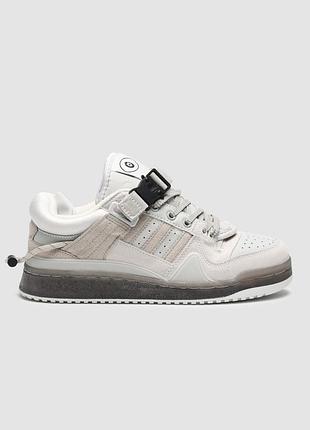 💕 жіночі кросівки adidas forum low x bad bunny grey