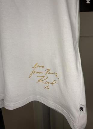 Жіноча футболка в білому кольорі karl lagerfeld 5