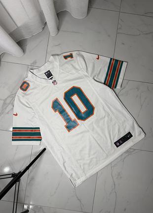Джерсі nike nfl miami dolphins #10 tyreek hill (розмір m) / оригінальна футболка nfl маямі долфінс 2