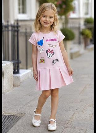 Гламурное платье с minnie mouse h&m