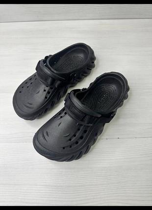 Оригінальні crocs  echo clog, чорного кольору, унісекс, p. 36,5-37, m 5, w 7.розмір