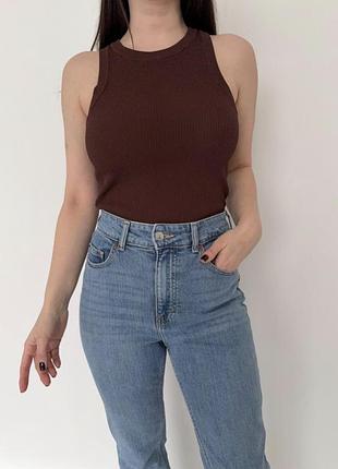 Стильний коричневий топ zara