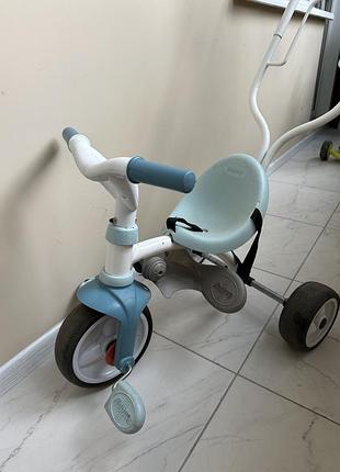 Велосипед дитячий smoby бі муві комфорт 3 в 1 блакитний б/у