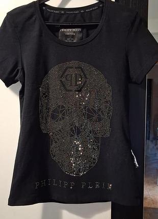 Оригинальная женская футболка  philipp plein