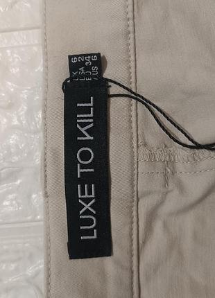 Ексклюзив на шафі!  luxe to kill штани брюки карго прямого крою s з безліччю деталей 3