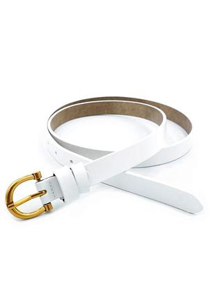 Женский кожаный ремень 1,8 х 110 см weatro белый zhin-kit-18k-0068