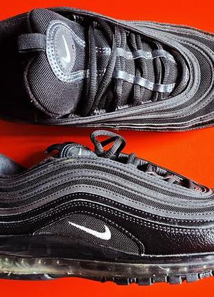 Оригінальні кросівки nike air max 97 black terry cloth anthracite sneakers | розмір 42.5 (27 см)