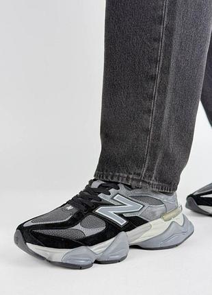 Мужские кроссовки new balance 9060 grey black