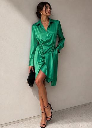Сукня атласна