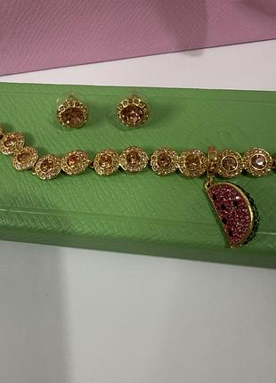 Браслет та сережки swarovski angelic