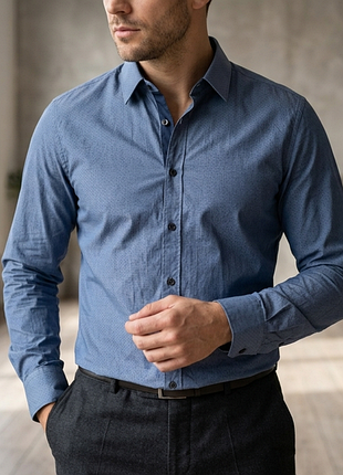 Сорочка\рубашка hugo boss elisha slim fit all-over pattern business shirt