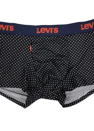 Чоловічі труси levis преміум якості, колір чорний горошок, різні розміри в наявності