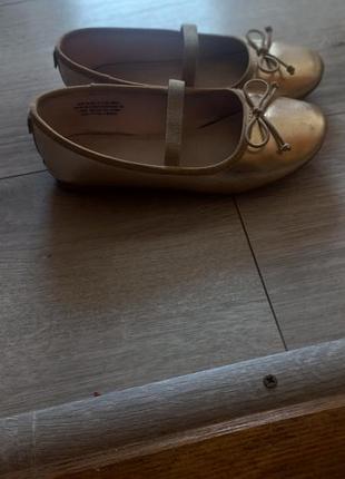 Балетки золотые h&amp;m 2