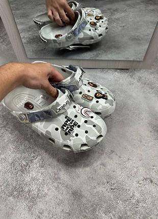 Тапки crocs x bape