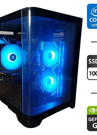 Ігровий пк 1stplayer uv5 view tower / intel core i5-10400f (6 (12) ядер по 2.9 - 4.3 ghz) / 16 gb ddr4 / 1000 gb ssd m.2 / nvidia