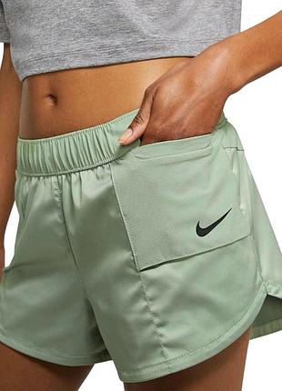 Шорты nike running женские. жіночі шорти бігові короткі м'ятного кольору. беговые шорты nike dri-fit, хакі кольору спортивні running, тенісні
