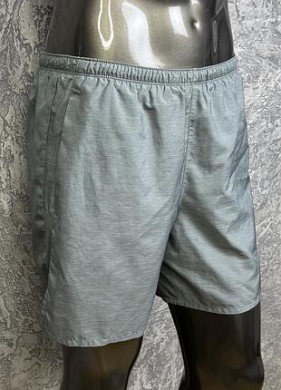 Nike dri-fit шорты-лосины m размер беговые серые 4