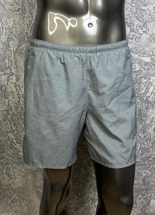 Nike dri-fit шорты-лосины m размер беговые серые 2
