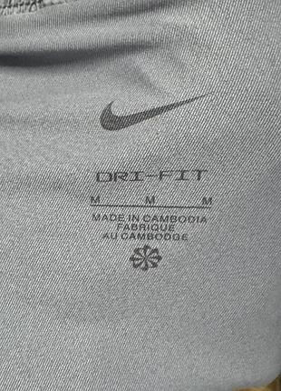 Nike dri-fit шорты-лосины m размер беговые серые 8
