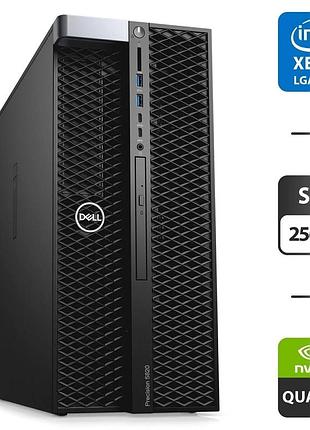 Рабочая станция dell precision 5820 tower / intel xeon w-2123 (4 (8) ядра по 3.6 - 3.9 ghz) / 32 gb ddr4 / 256 gb ssd / nvidia