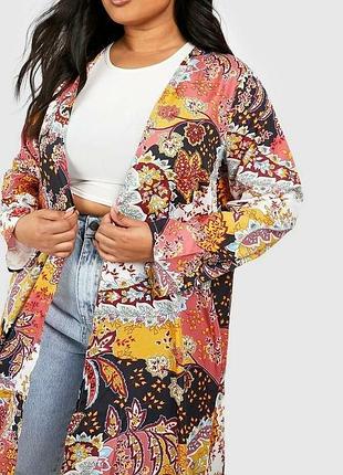 Новая накидка кимоно boohoo с принтом пейсли